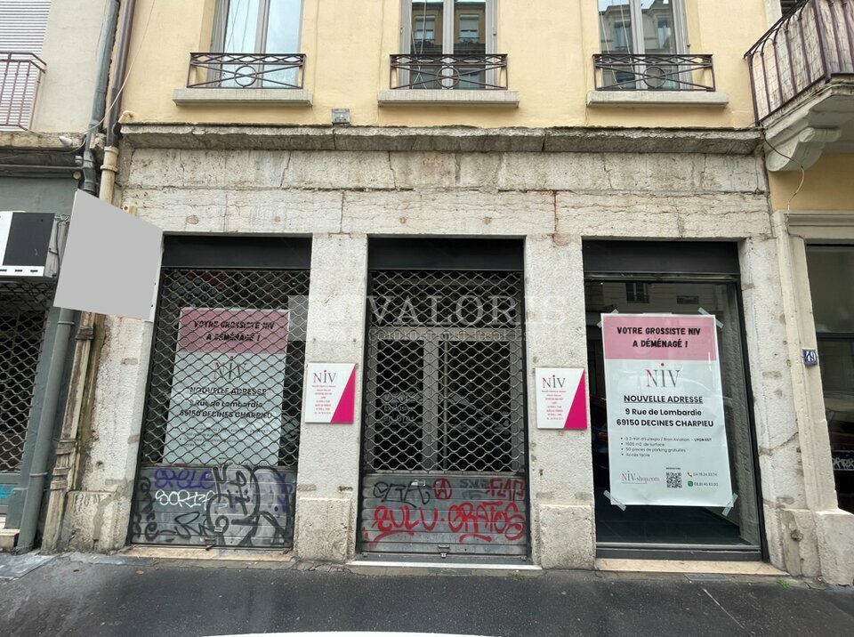 VALORIS REAL ESTATE LOCATION-LOCAL COMMERCIAL-LYON_6-69