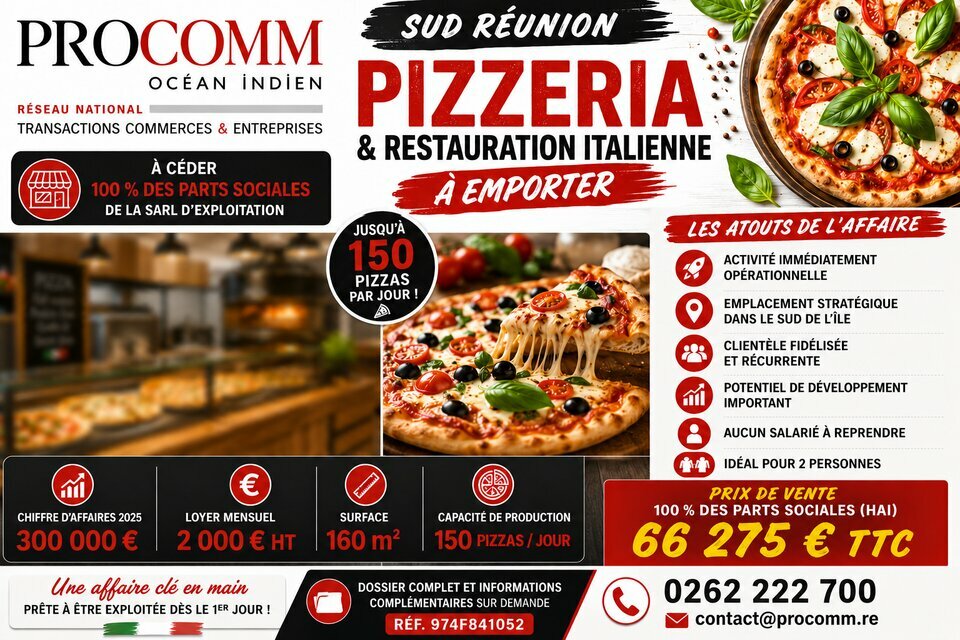 PROCOMM OCEAN INDIEN VENTE-FONDS DE COMMERCE-SAINT_PIERRE-97