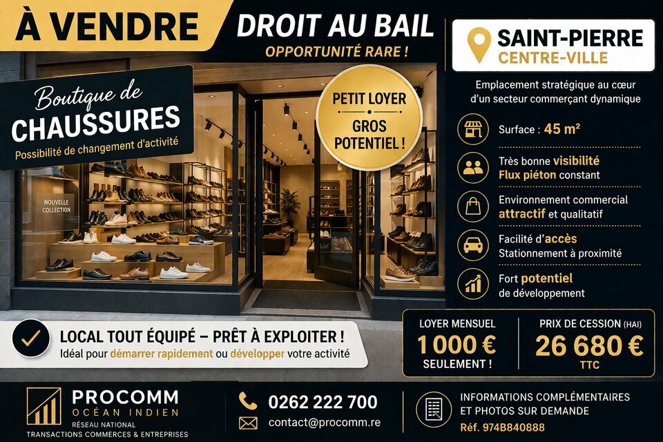 PROCOMM OCEAN INDIEN CESSION-LOCAL COMMERCIAL-SAINT_PIERRE-97
