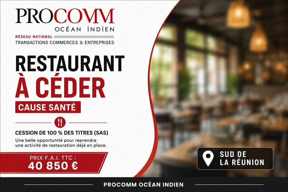 PROCOMM OCEAN INDIEN VENTE-LOCAL COMMERCIAL-SAINT_BENOIT-97