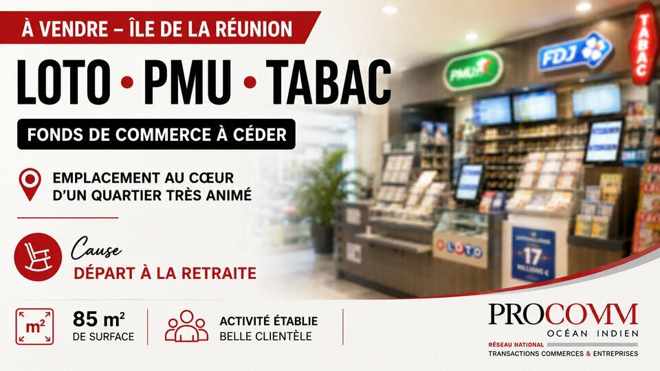 PROCOMM OCEAN INDIEN VENTE-FONDS DE COMMERCE-ST_DENIS-97