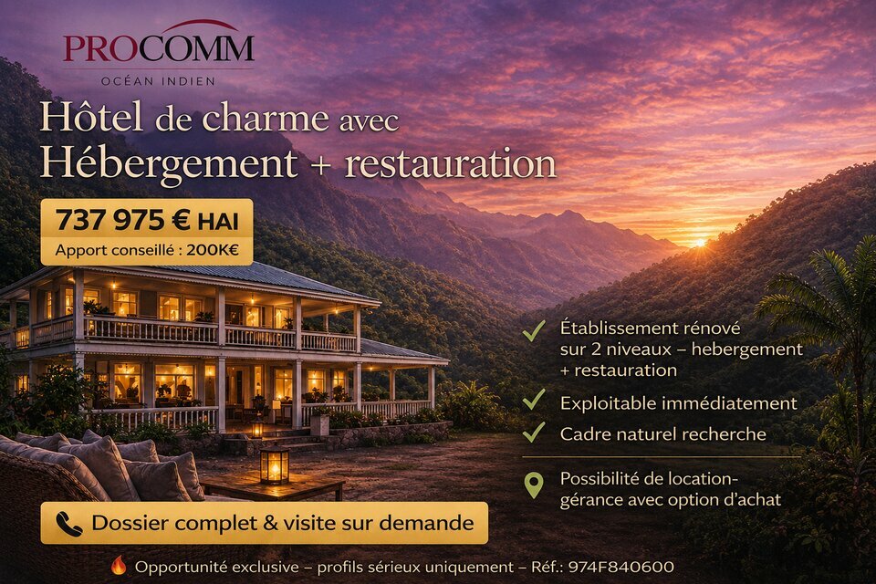 PROCOMM OCEAN INDIEN VENTE-FONDS DE COMMERCE-SAINT_BENOIT-97