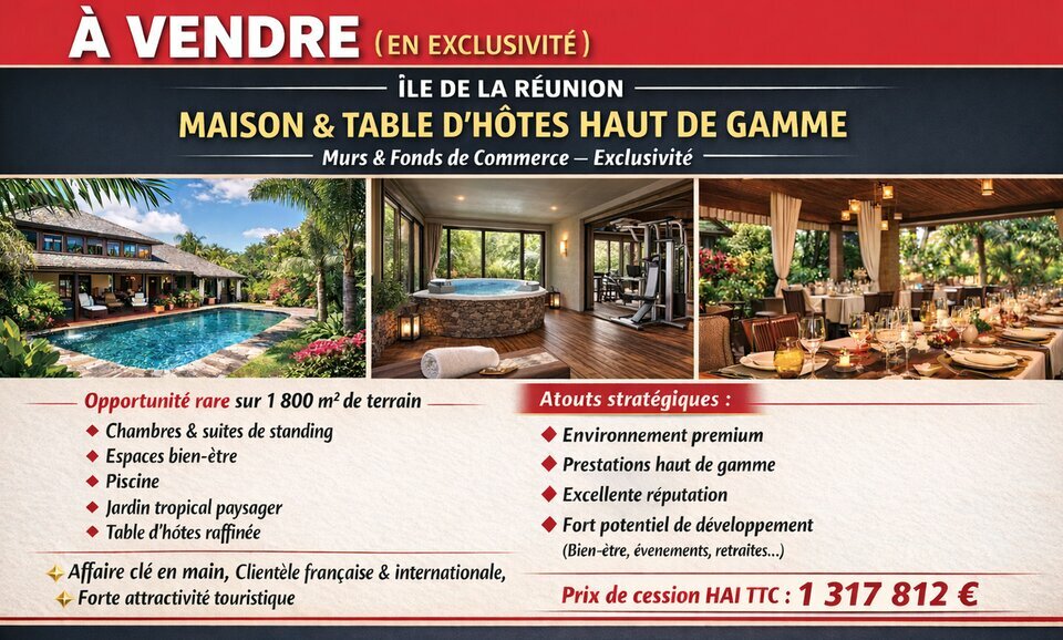 PROCOM OCEAN INDIEN VENTE-FONDS DE COMMERCE-L'ETANG-SALE-97