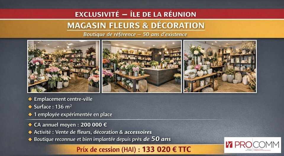 PROCOM OCEAN INDIEN VENTE-FONDS DE COMMERCE-SAINT_LEU-97