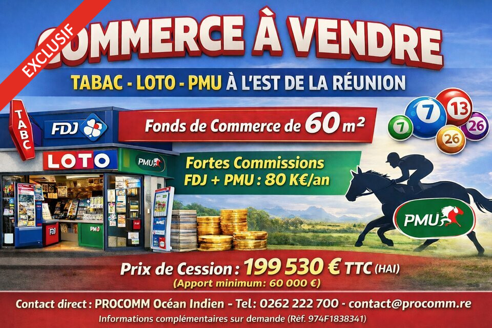 PROCOMM OCEAN INDIEN VENTE-FONDS DE COMMERCE-SAINT_ANDRE-97