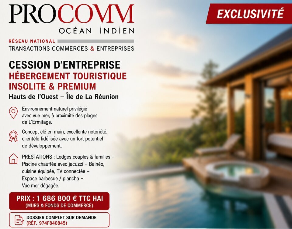 PROCOMM OCEAN INDIEN VENTE-FONDS DE COMMERCE-SAINT-PAUL-97