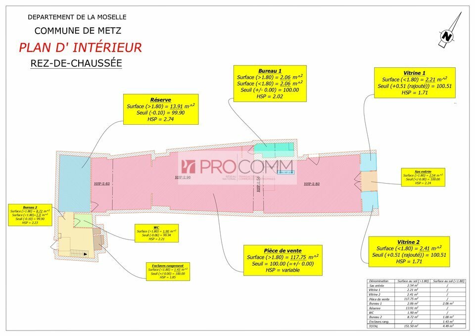 IMMOGEST.COM LOCATION-LOCAL COMMERCIAL-METZ-57