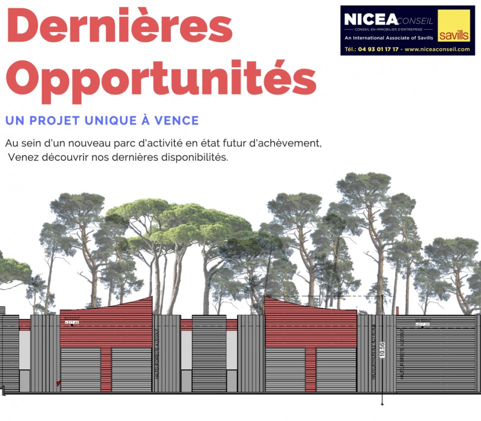 SAVILLS NICEA CONSEIL VENTE-LOCAL D'ACTIVITE-VENCE-06