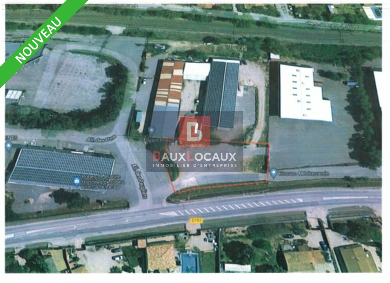 BAUX LOCAUX LOCATION-TERRAIN-BEDARRIDES-84