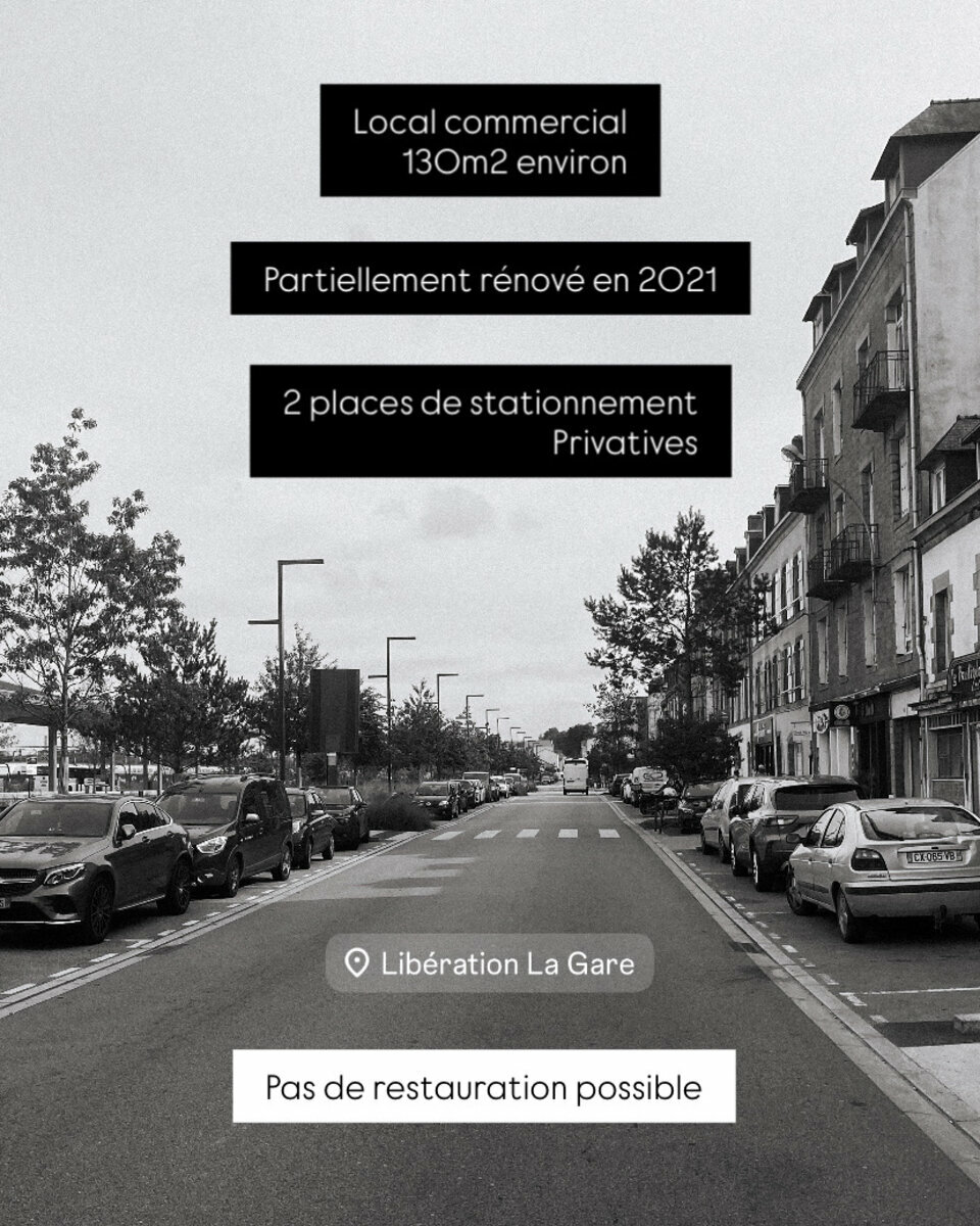 IMMOBILIERE QUIMPER VENTE-LOCAL COMMERCIAL-QUIMPER-29