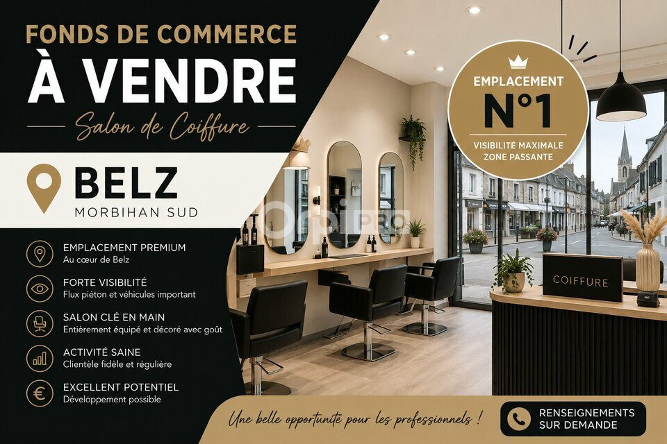 ORPI SARL AGENCE DE BRETAGNE VENTE-FONDS DE COMMERCE-BELZ-56