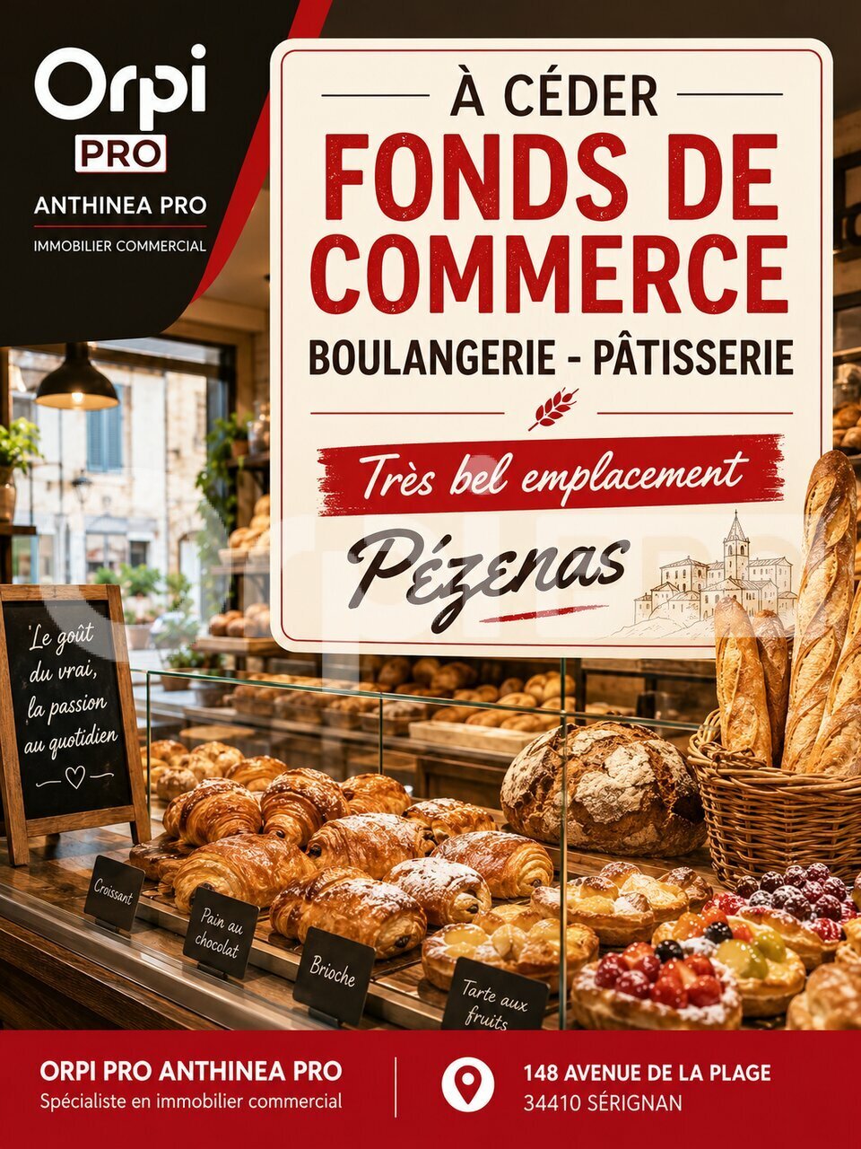 ORPI ANTHINEA PRO VENTE-FONDS DE COMMERCE-PEZENAS-34