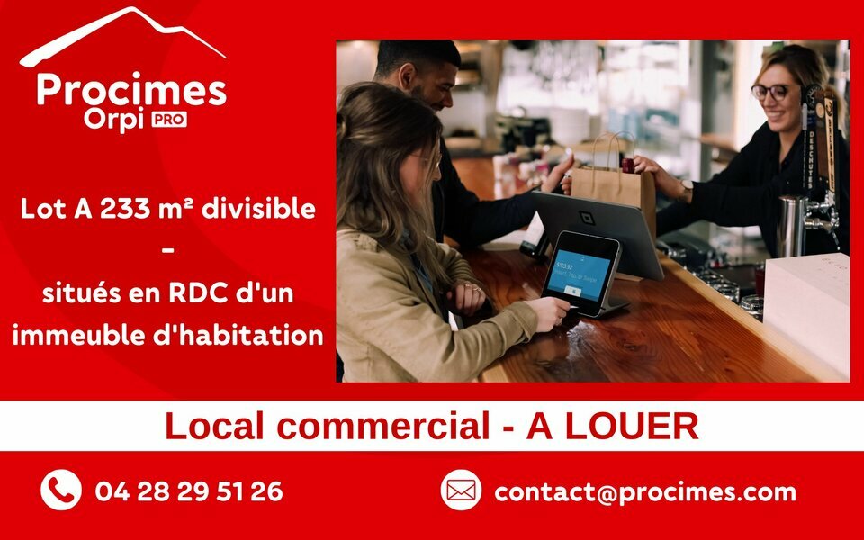 ORPI PROCIMES LOCATION-LOCAL COMMERCIAL-VIVIERS_DU_LAC-73