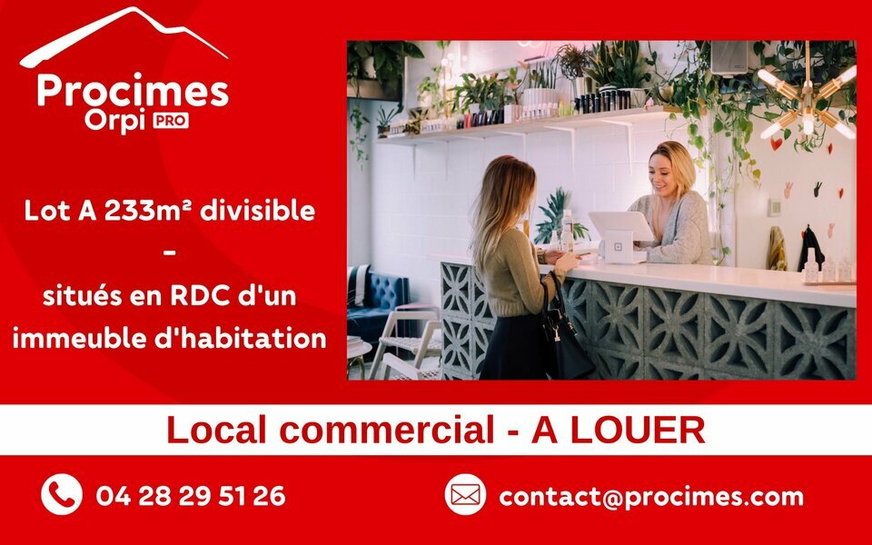 ORPI PROCIMES LOCATION-LOCAL COMMERCIAL-VIVIERS_DU_LAC-73