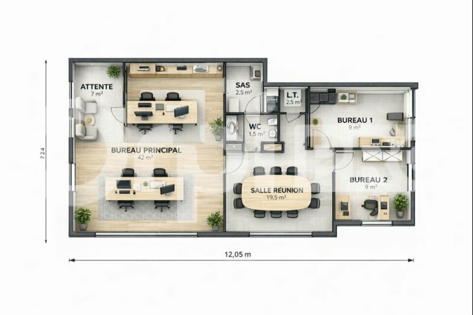 ORPI TYROSSE IMMOBILIER PRO-PCI VENTE-BUREAUX-CAPBRETON-40