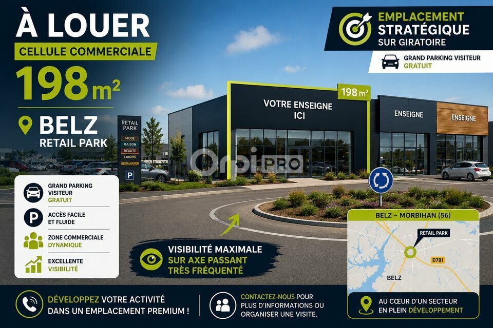 ORPI SARL AGENCE DE BRETAGNE LOCATION-LOCAL COMMERCIAL-BELZ-56