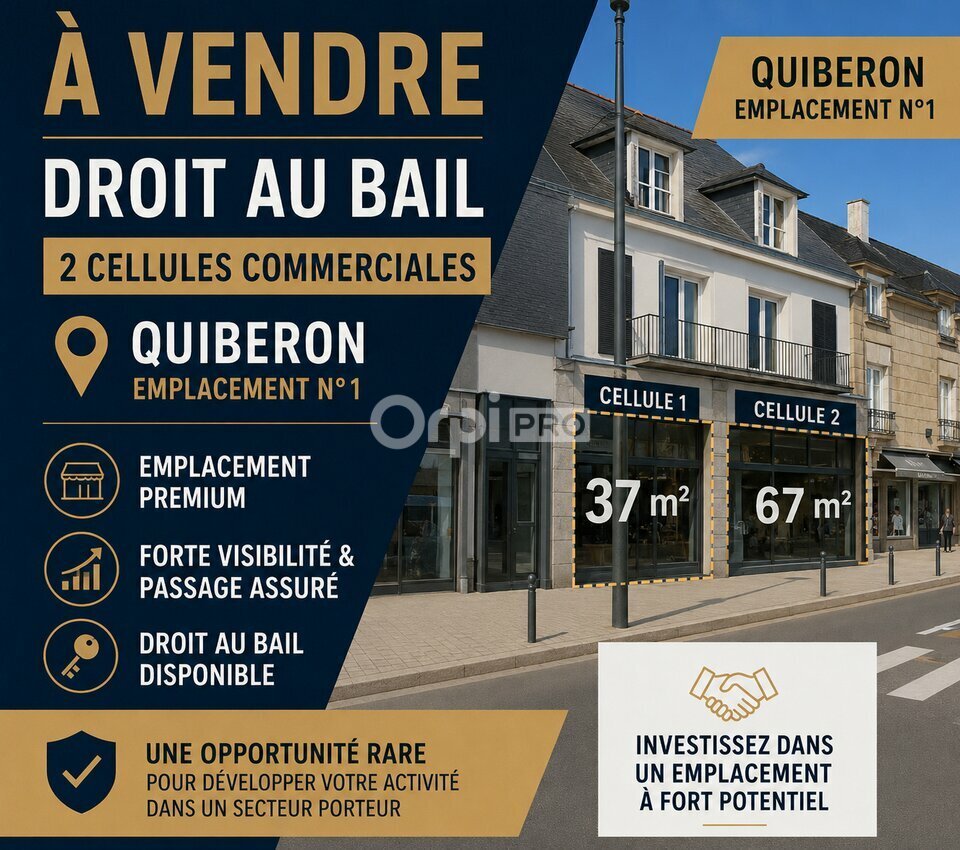 ORPI SARL AGENCE DE BRETAGNE CESSION-LOCAL COMMERCIAL-QUIBERON-56