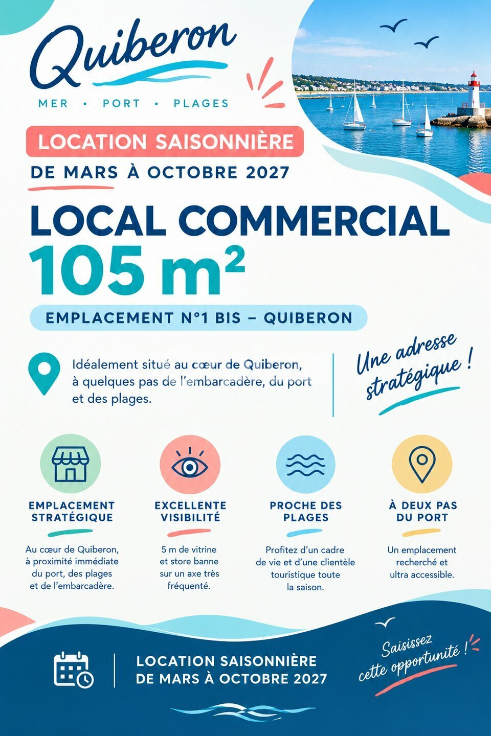 ORPI SARL AGENCE DE BRETAGNE LOCATION-LOCAL COMMERCIAL-QUIBERON-56