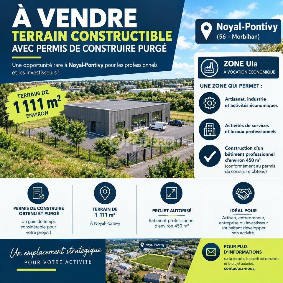 ORPI SARL AGENCE DE BRETAGNE VENTE-TERRAIN-NOYAL_PONTIVY-56