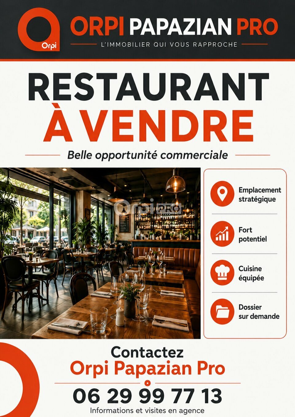 ORPI PAPAZIAN PRO VENTE-FONDS DE COMMERCE-TOULON-83
