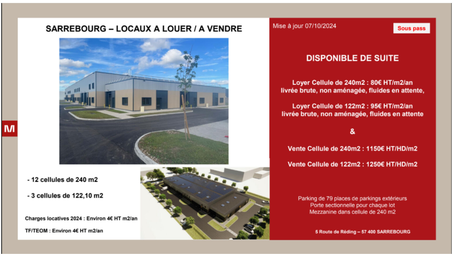 CBRE BENEDIC LOCATION-LOCAL D'ACTIVITE-SARREBOURG-57
